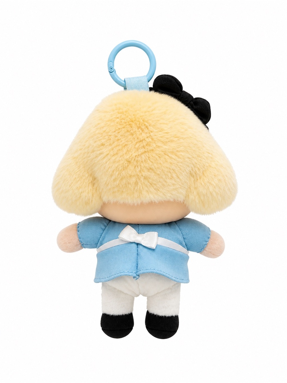 Plush Clip-On Cry Baby Doll Keychain - Blue Heart Cheeks - Picture 2 of 2